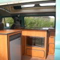 hand built interior for classic T2 camper